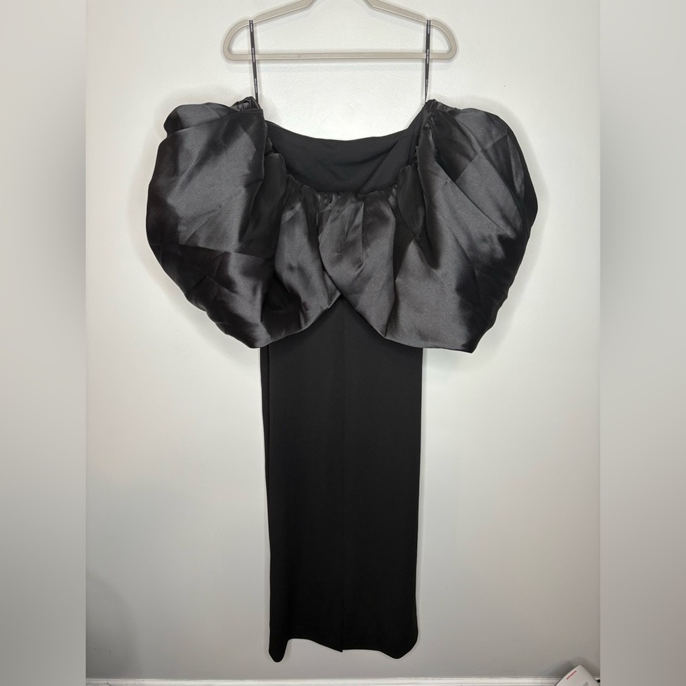 Solace London Strapless Black Gown - Picture 8 of 10